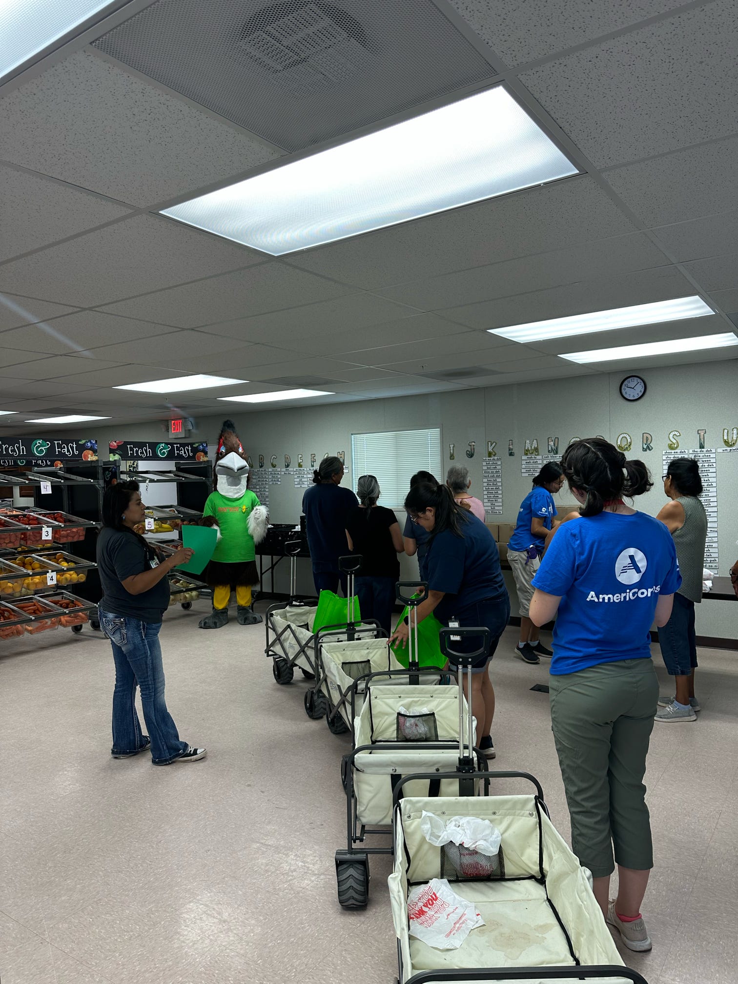 2023 Example of indoor distribution at Isleta Pueblo in the